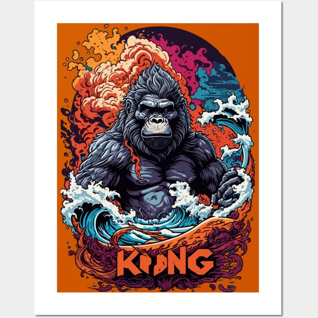 The King Kong Chronicles Fury Unleashed Wall Art by Robiart